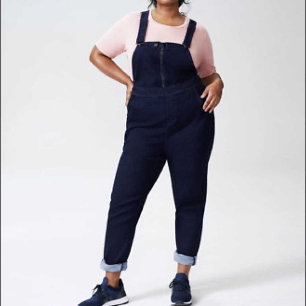 Universal Standard Dark Wash Overalls